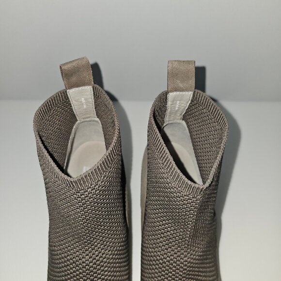 Eileen Fisher Quill Ankle Boot Womens 11 Rye Brown Knit Platform Wedge NEW - Picture 8 of 13